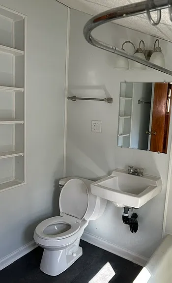 bathroom with tub with showerhead.