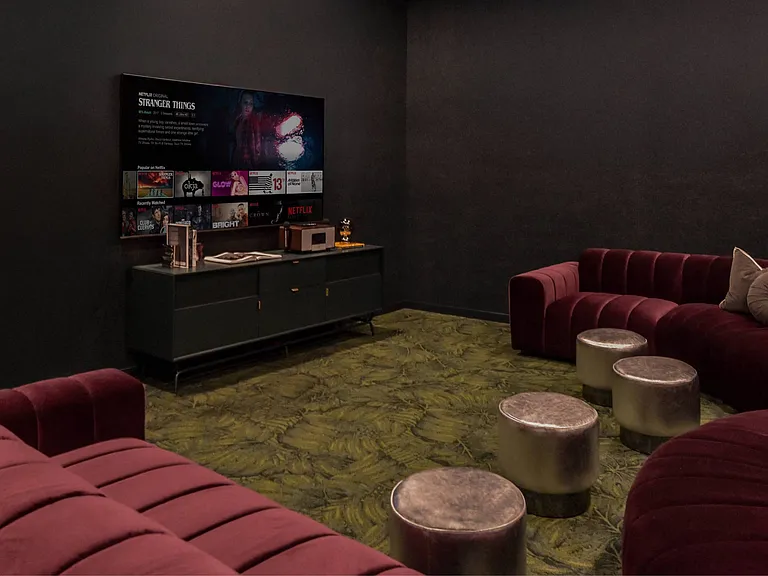 Entertainment Lounge at The Hallon II apartments in Hopkins, MN
