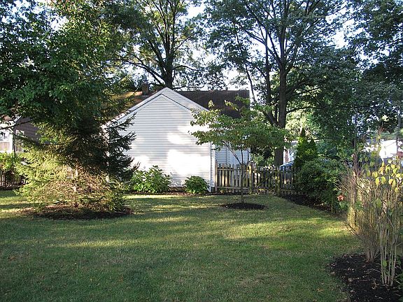 large fenced back yard