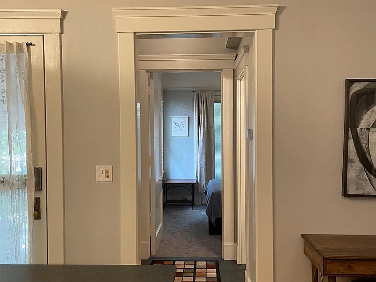 Heart pine flooring newly refinished.