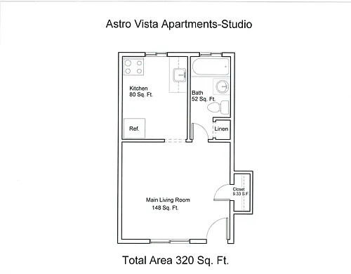 Floor plan Studio