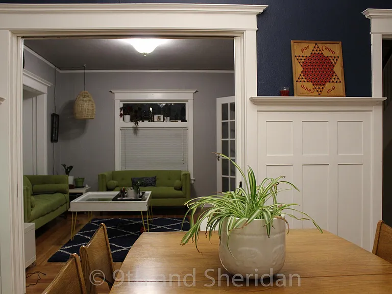 Dining room into living room