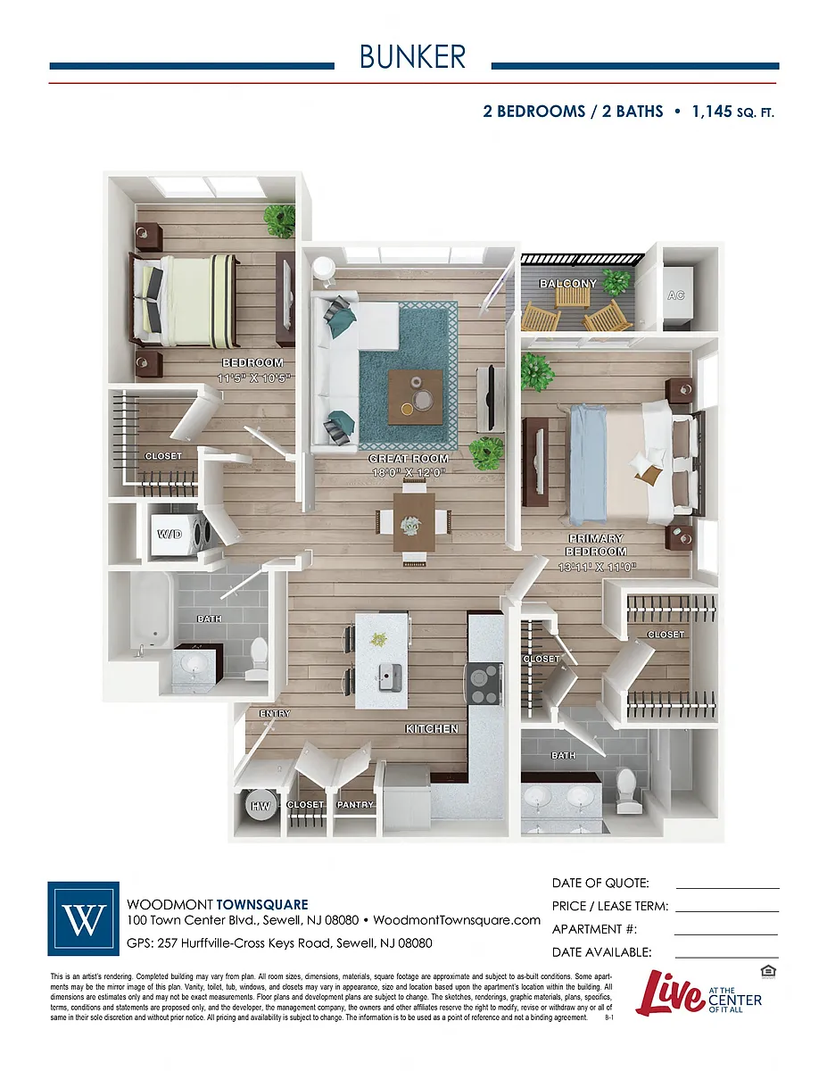 Floor plan Bunker
