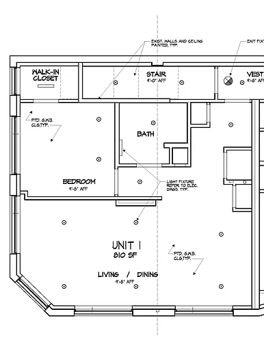 Floor plan 1BR, 1BA