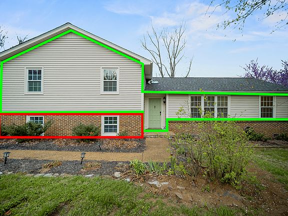 The green line area is where the APT 3BR 2 BD