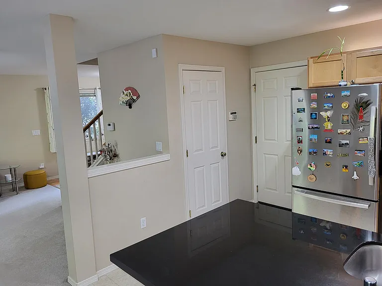 Overlooking Pantry Room and Garage Door