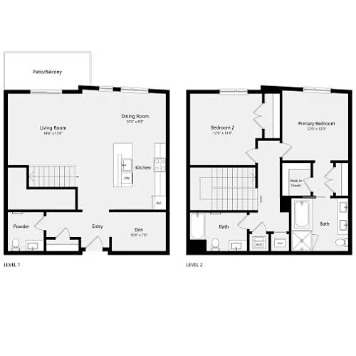 Floor plan TH-E