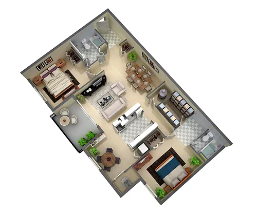 Floor plan B3