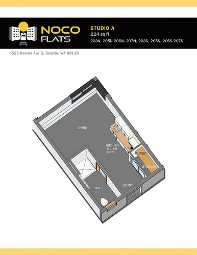 Floor plan Studio A
