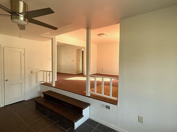 Lowered den and laundry area