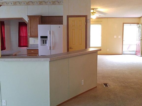 Living room and kitchen bar