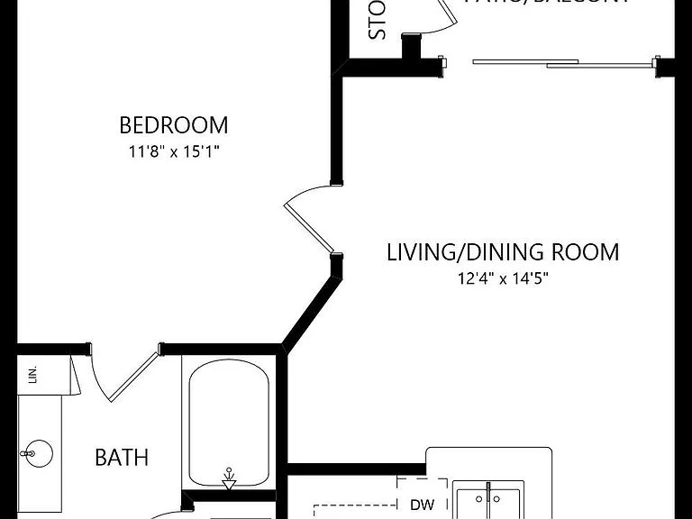 A-A1S floor plan Residences at The Triangle