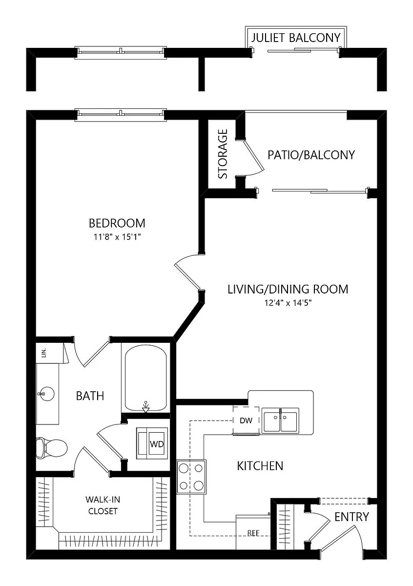 Floor plan A-A1S