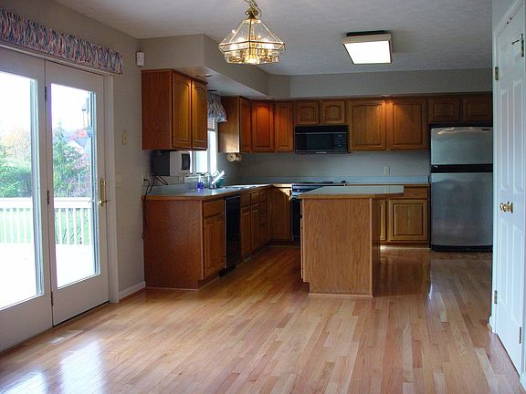 Kitchen with new hardwood floors