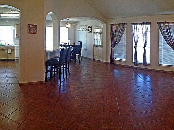 The panoramic view shows off the beautiful home perfectly! The open flow of the floorplan is made fo