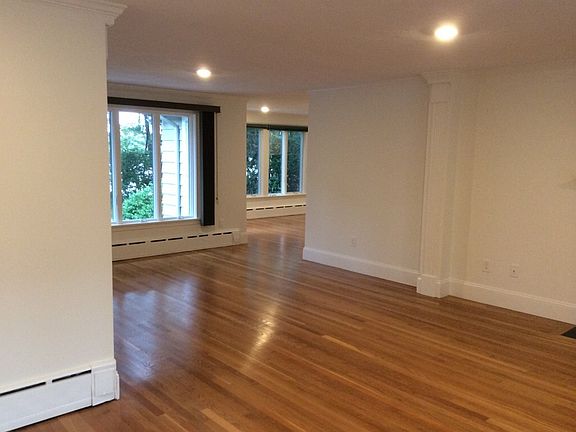 View of living room to family room.