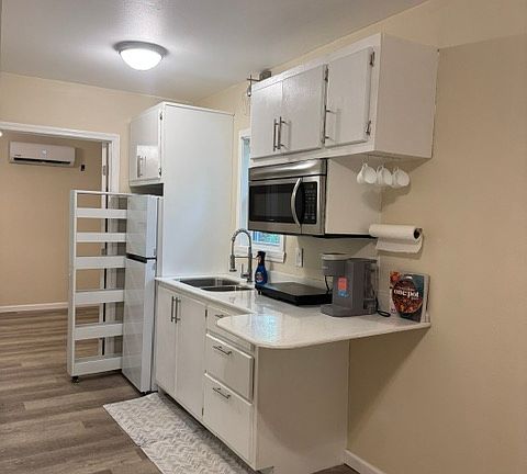 view of the kitchen area