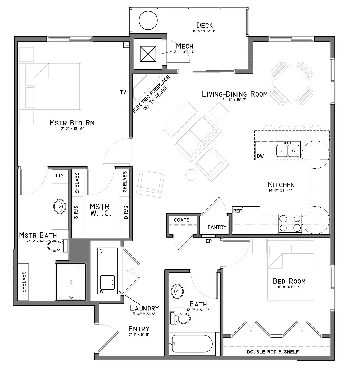 Floor plan Calamus (C3-54)