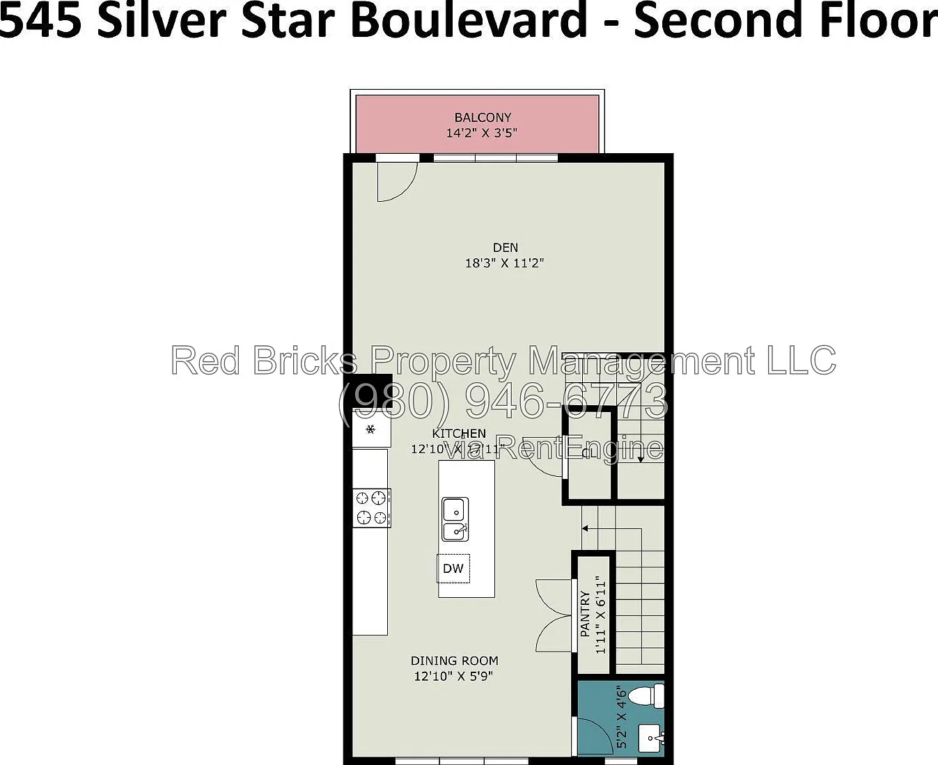 3 bed, 3.5 bath, 1952 sqft, $2,295 — Photo 4