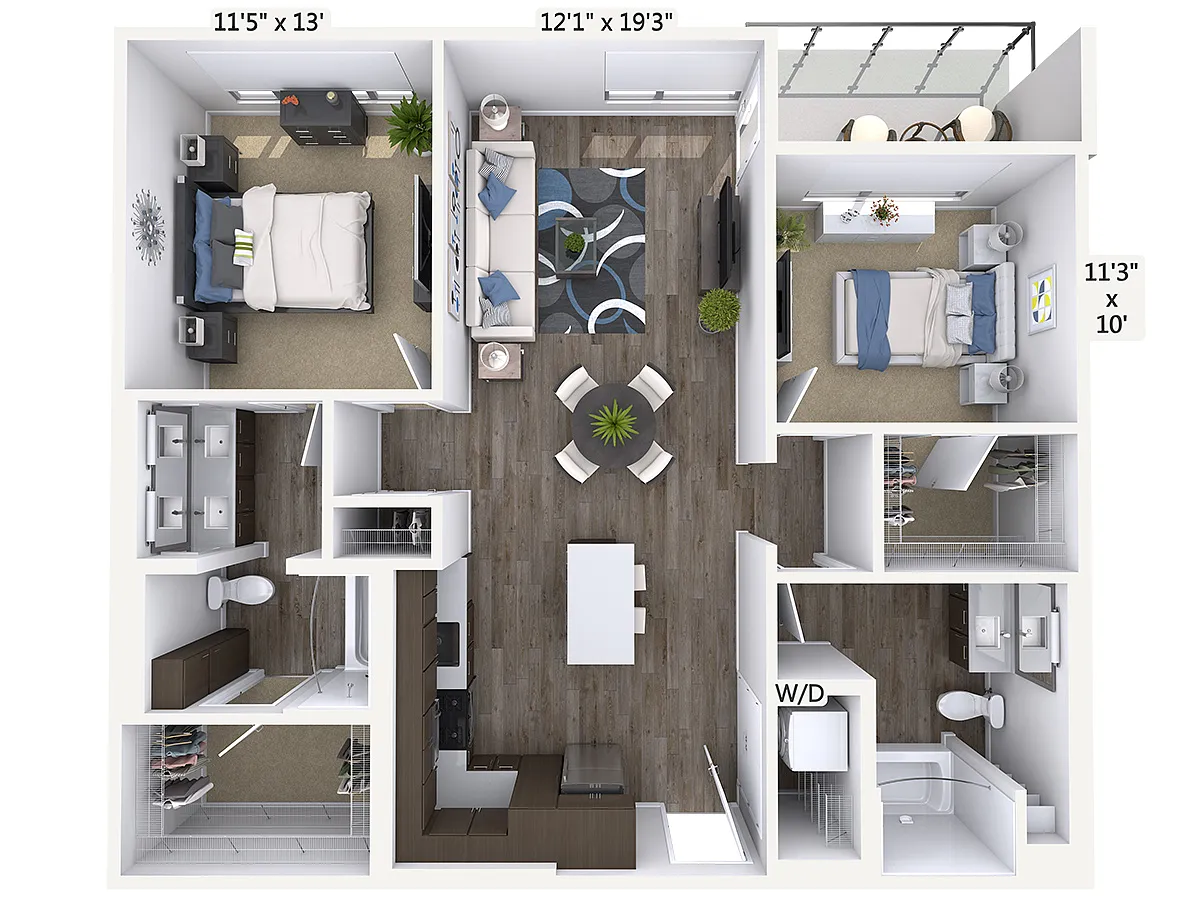 Floor plan B7-1103
