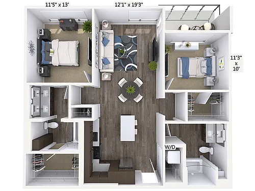 Floor plan B7-1103