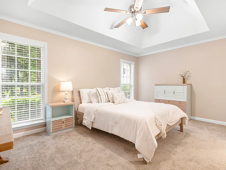 Master bedroom on the main