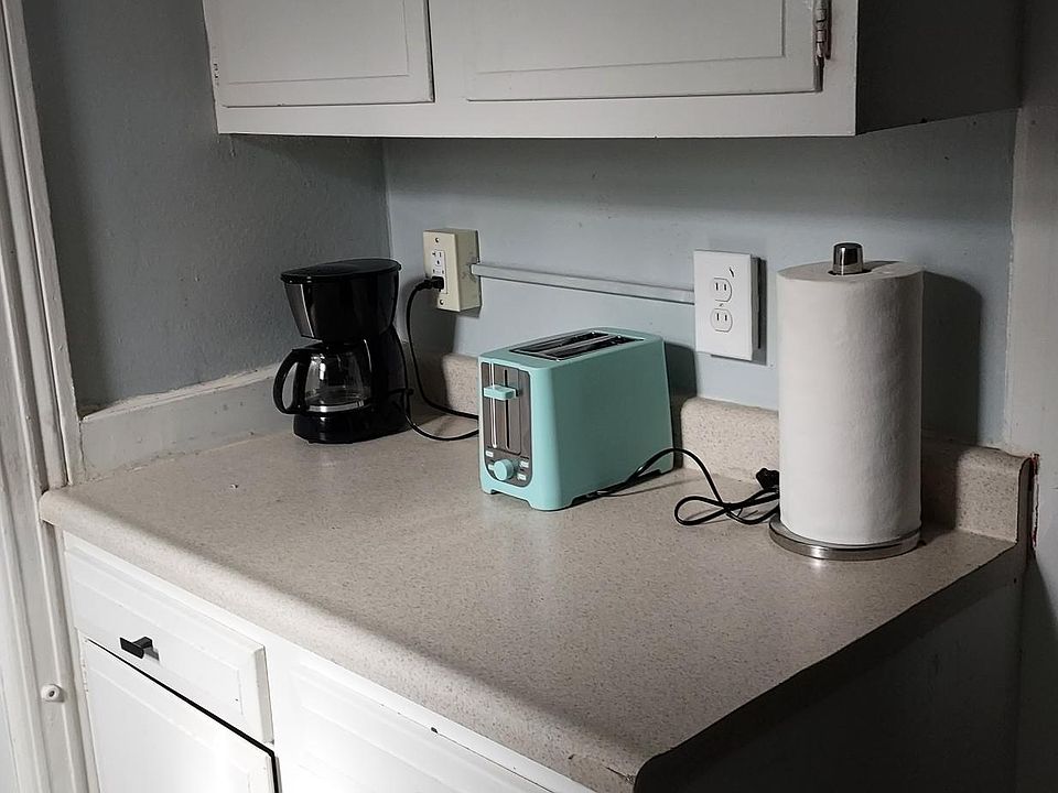 Coffee pot and Toaster included.