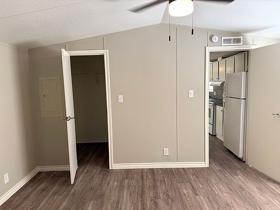 Master bedroom and closet
