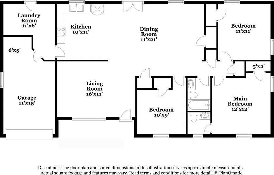 3 bed, 1.0 bath, 1168 sqft, $2,190 — Photo 2
