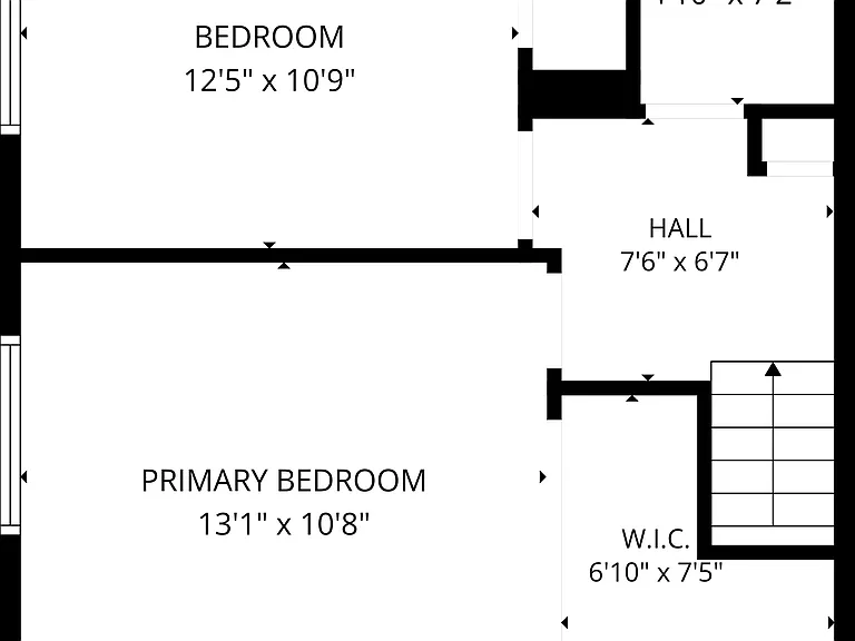 Second Floor - 2 bedrooms and one full bathroom