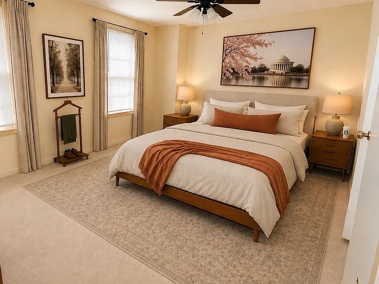 Furnished master bedroom