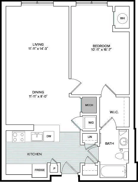 Floor plan 1E1