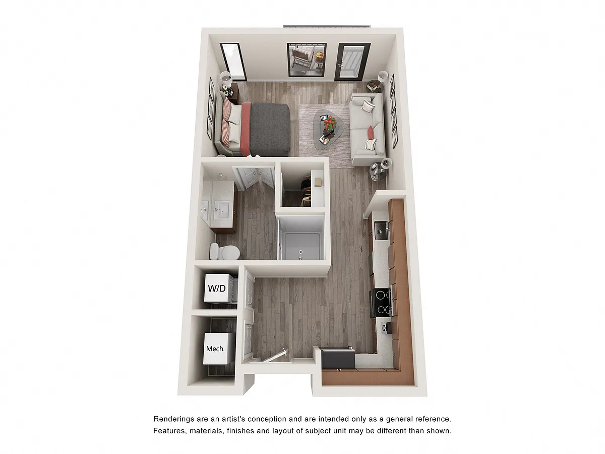Floor plan 0B - Affordable