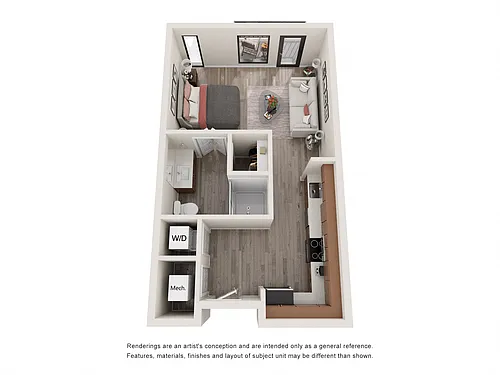 Floor plan 0B - Affordable