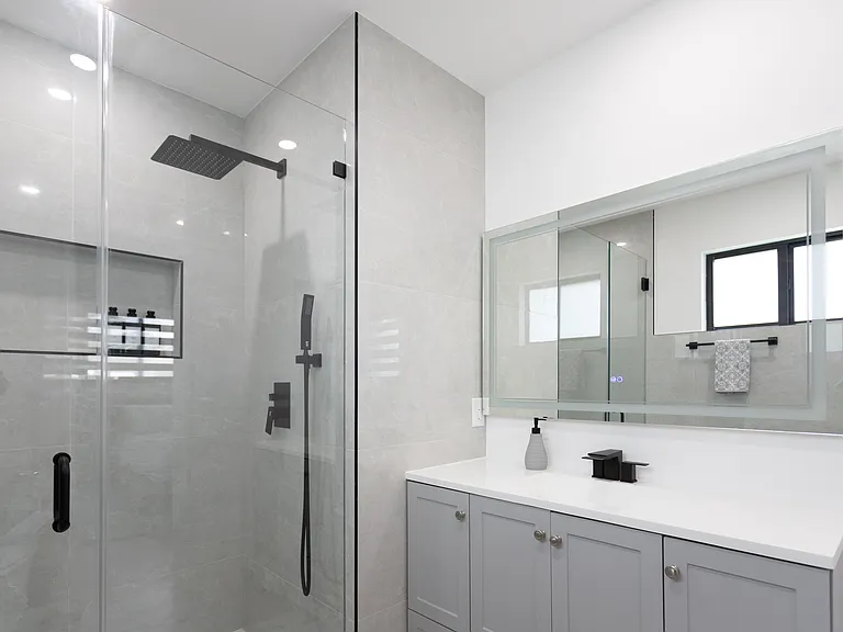 master bathroom shower/vanity