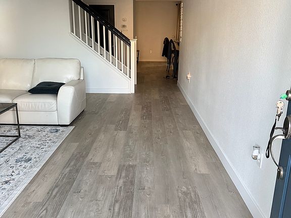 Wood flooring throughout home