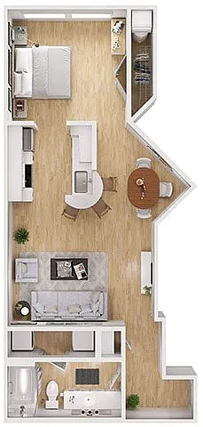 Floor plan E1M-P