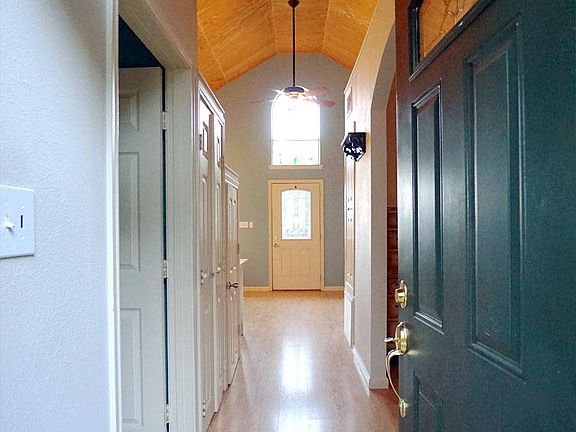 Open your front door to this bright home with an open style floor plan. The cathedral ceilings are 17ft. high. The home is 750 sqf.