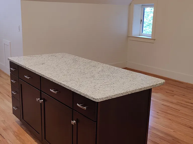 Kitchen Island and dining room
