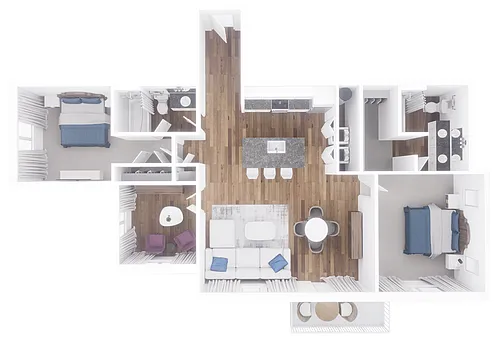 Floor plan 3x2 1385 sqft