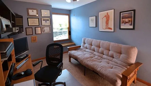 Third bedroom or an at home office. Brand new window and blind