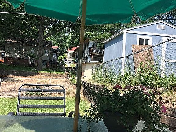 Patio out in back yard