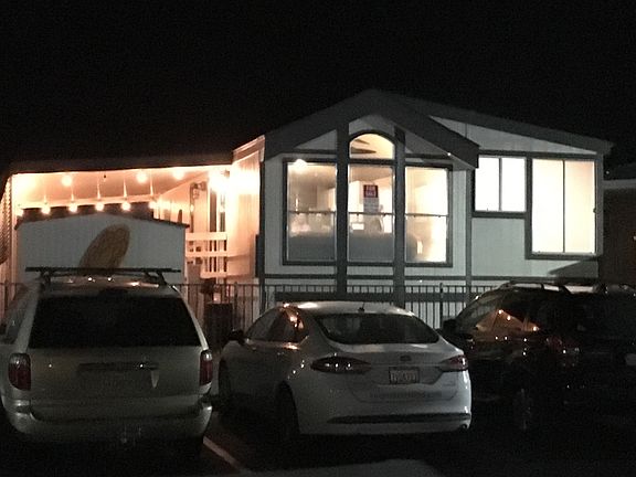 Back with patio lights on