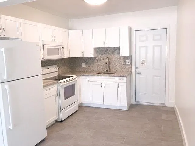 Kitchen, New cabinets, granite countertops, new microwave