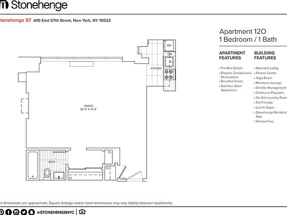 2nd image of 400 E 57th St APT 12O