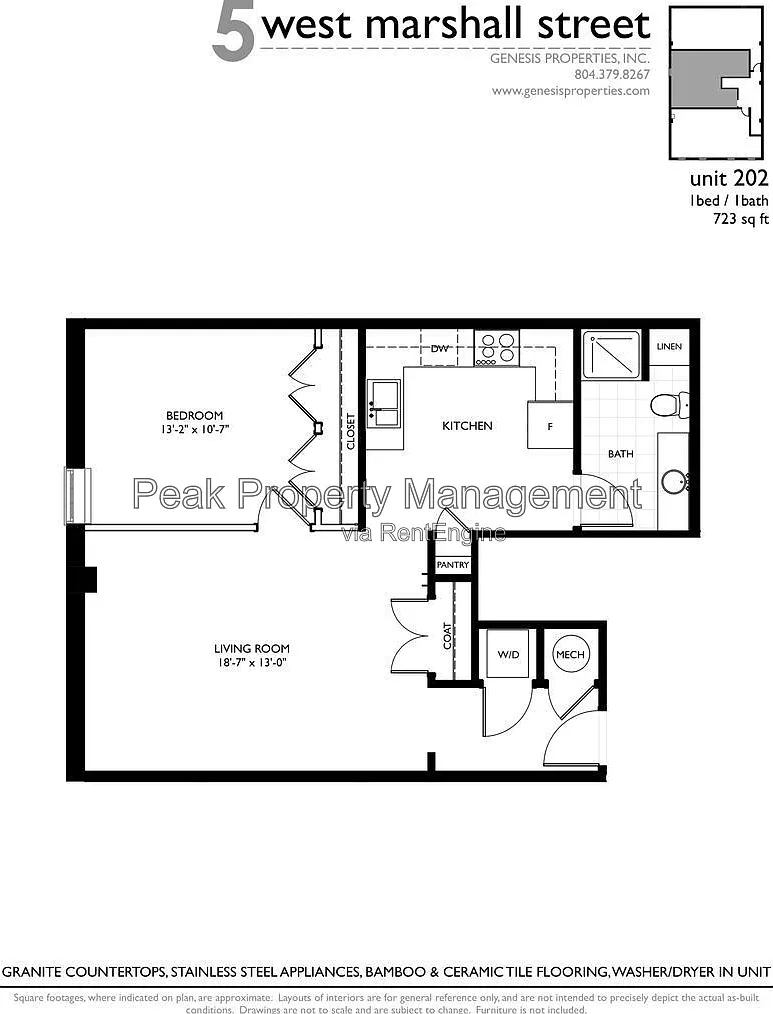 1 bed, 1.0 bath, 723 sqft, $1,275 — Photo 3