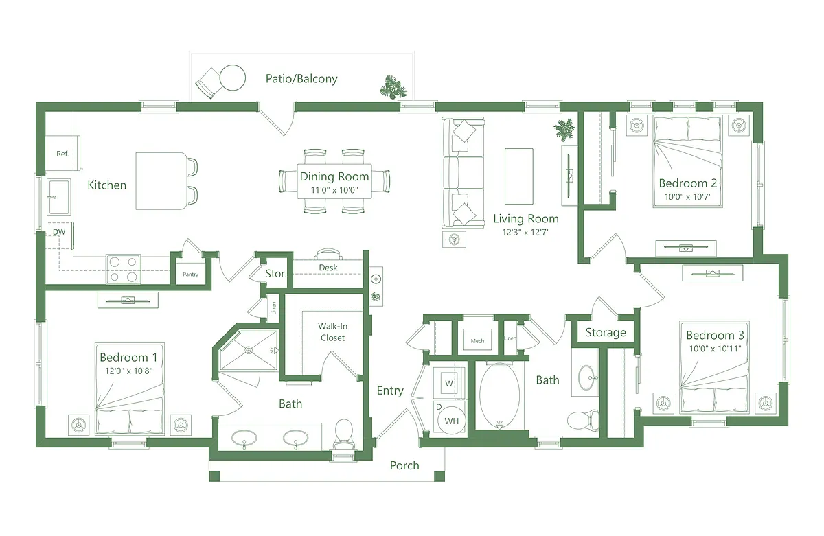 Floor plan C1