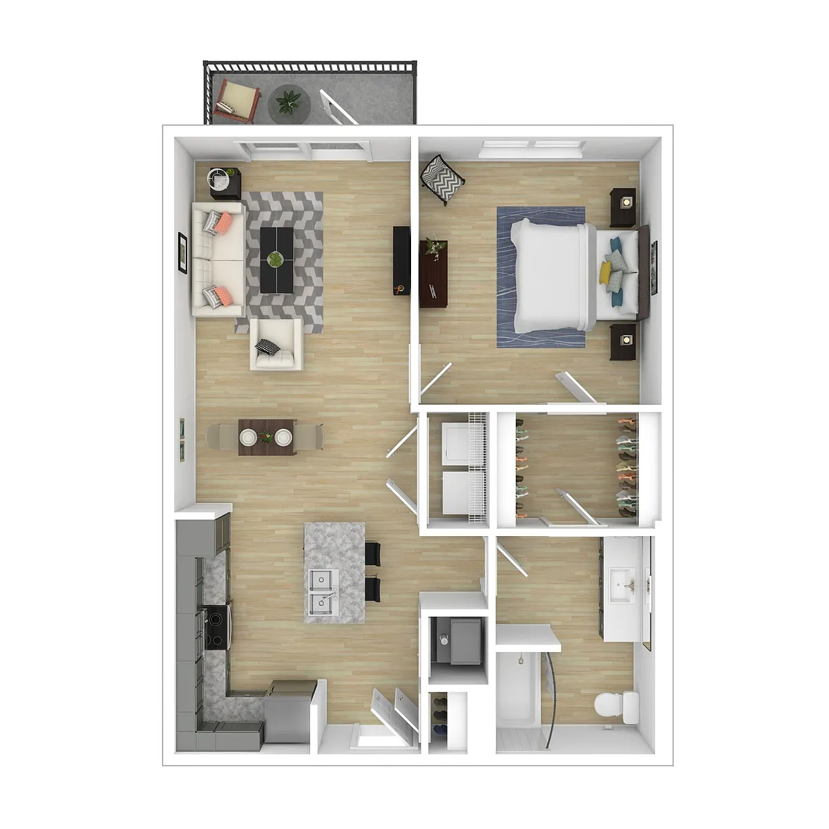 Floor plan 1 Bedroom