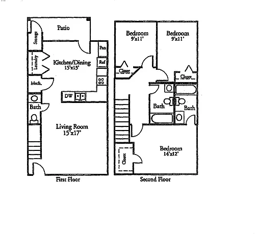 Floor plan Townhouse