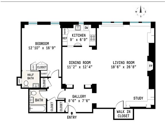 2nd image of 350 W 57th St APT 9I